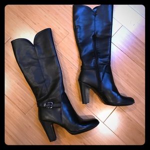Covington Black Leather Boots